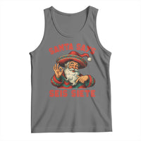 Funny Mexican Christmas 67 Tank Top Santa Says Seis Siete Cholo Claus - Wonder Print Shop