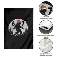 Funny Bigfoot 67 Christmas Night Stroll Moon Sasquatch Garden Flag - Wonder Print Shop