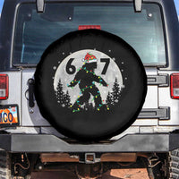 Funny Bigfoot 67 Christmas Night Stroll Moon Sasquatch Spare Tire Cover - Wonder Print Shop