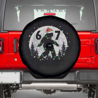 Funny Bigfoot 67 Christmas Night Stroll Moon Sasquatch Spare Tire Cover - Wonder Print Shop