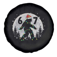 Funny Bigfoot 67 Christmas Night Stroll Moon Sasquatch Spare Tire Cover - Wonder Print Shop