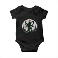 Funny Bigfoot 67 Christmas Night Stroll Moon Sasquatch Baby Onesie - Wonder Print Shop