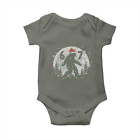Funny Bigfoot 67 Christmas Night Stroll Moon Sasquatch Baby Onesie - Wonder Print Shop