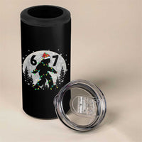 Funny Bigfoot 67 Christmas Night Stroll Moon Sasquatch 4 in 1 Can Cooler Tumbler - Wonder Print Shop