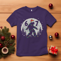 Funny Bigfoot 67 Christmas Night Stroll Moon Sasquatch T Shirt - Wonder Print Shop
