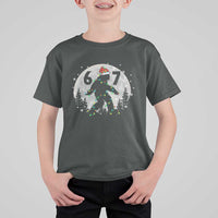 Funny Bigfoot 67 Christmas Night Stroll Moon Sasquatch T Shirt For Kid - Wonder Print Shop