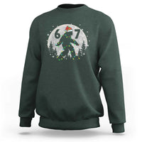 Funny Bigfoot 67 Christmas Night Stroll Moon Sasquatch Sweatshirt - Wonder Print Shop