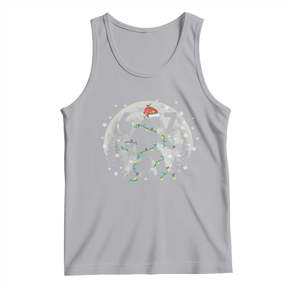 Funny Bigfoot 67 Christmas Night Stroll Moon Sasquatch Tank Top - Wonder Print Shop