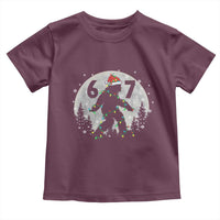 Funny Bigfoot 67 Christmas Night Stroll Moon Sasquatch Toddler T Shirt - Wonder Print Shop