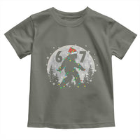 Funny Bigfoot 67 Christmas Night Stroll Moon Sasquatch Toddler T Shirt - Wonder Print Shop