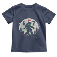 Funny Bigfoot 67 Christmas Night Stroll Moon Sasquatch Toddler T Shirt - Wonder Print Shop