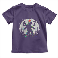Funny Bigfoot 67 Christmas Night Stroll Moon Sasquatch Toddler T Shirt - Wonder Print Shop