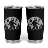 Funny Bigfoot 67 Christmas Night Stroll Moon Sasquatch Tumbler Cup - Wonder Print Shop