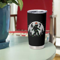 Funny Bigfoot 67 Christmas Night Stroll Moon Sasquatch Tumbler Cup - Wonder Print Shop