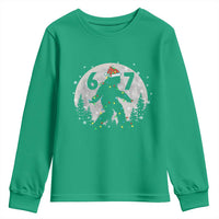 Funny Bigfoot 67 Christmas Night Stroll Moon Sasquatch Youth Sweatshirt - Wonder Print Shop
