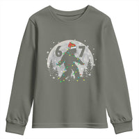Funny Bigfoot 67 Christmas Night Stroll Moon Sasquatch Youth Sweatshirt - Wonder Print Shop