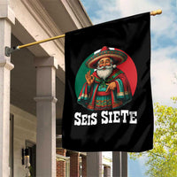 Funny Mexican Christmas 67 Garden Flag Seis Siete Santa In Mexico - Wonder Print Shop