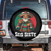 Funny Mexican Christmas 67 Spare Tire Cover Seis Siete Santa In Mexico - Wonder Print Shop