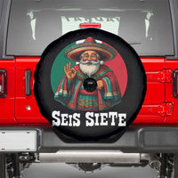 Funny Mexican Christmas 67 Spare Tire Cover Seis Siete Santa In Mexico - Wonder Print Shop