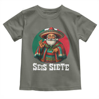 Funny Mexican Christmas 67 Toddler T Shirt Seis Siete Santa In Mexico - Wonder Print Shop