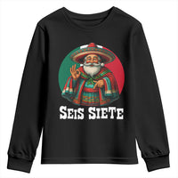Funny Mexican Christmas 67 Youth Sweatshirt Seis Siete Santa In Mexico - Wonder Print Shop
