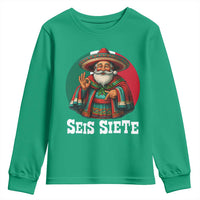Funny Mexican Christmas 67 Youth Sweatshirt Seis Siete Santa In Mexico - Wonder Print Shop