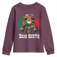 Funny Mexican Christmas 67 Youth Sweatshirt Seis Siete Santa In Mexico - Wonder Print Shop