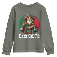 Funny Mexican Christmas 67 Youth Sweatshirt Seis Siete Santa In Mexico - Wonder Print Shop