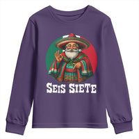 Funny Mexican Christmas 67 Youth Sweatshirt Seis Siete Santa In Mexico - Wonder Print Shop