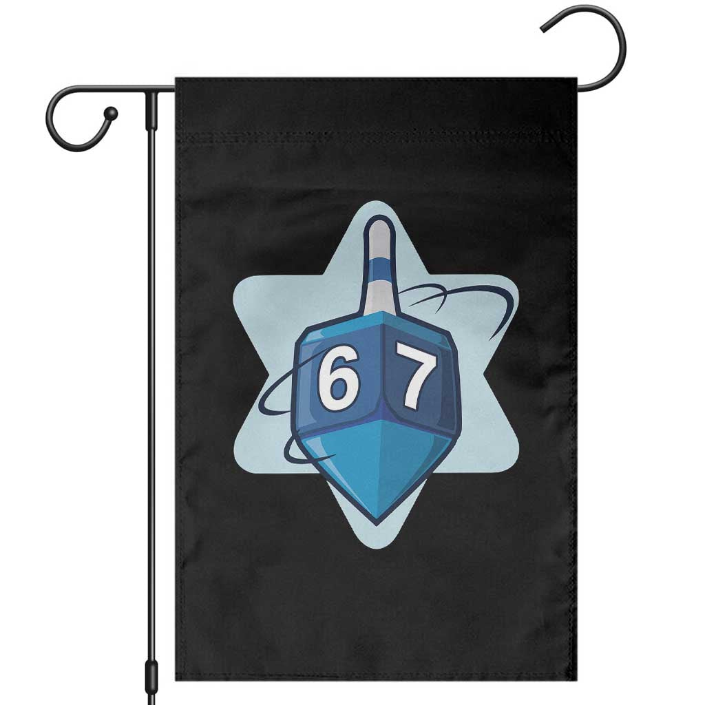 Funny Hanukkah 67 Garden Flag Six Seven Meme Dreidel Star Of David - Wonder Print Shop
