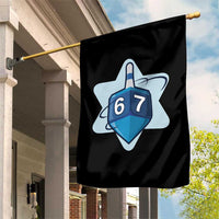 Funny Hanukkah 67 Garden Flag Six Seven Meme Dreidel Star Of David - Wonder Print Shop
