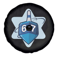 Funny Hanukkah 67 Spare Tire Cover Six Seven Meme Dreidel Star Of David - Wonder Print Shop