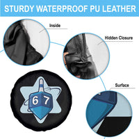 Funny Hanukkah 67 Spare Tire Cover Six Seven Meme Dreidel Star Of David - Wonder Print Shop