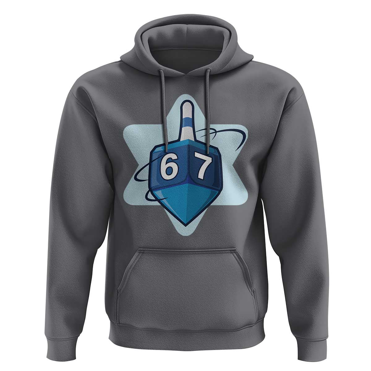 Funny Hanukkah 67 Hoodie Six Seven Meme Dreidel Star Of David - Wonder Print Shop