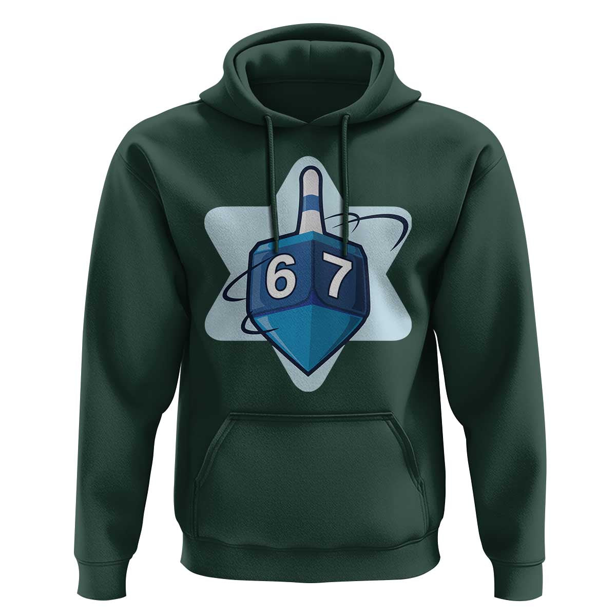 Funny Hanukkah 67 Hoodie Six Seven Meme Dreidel Star Of David - Wonder Print Shop