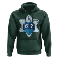 Funny Hanukkah 67 Hoodie Six Seven Meme Dreidel Star Of David - Wonder Print Shop