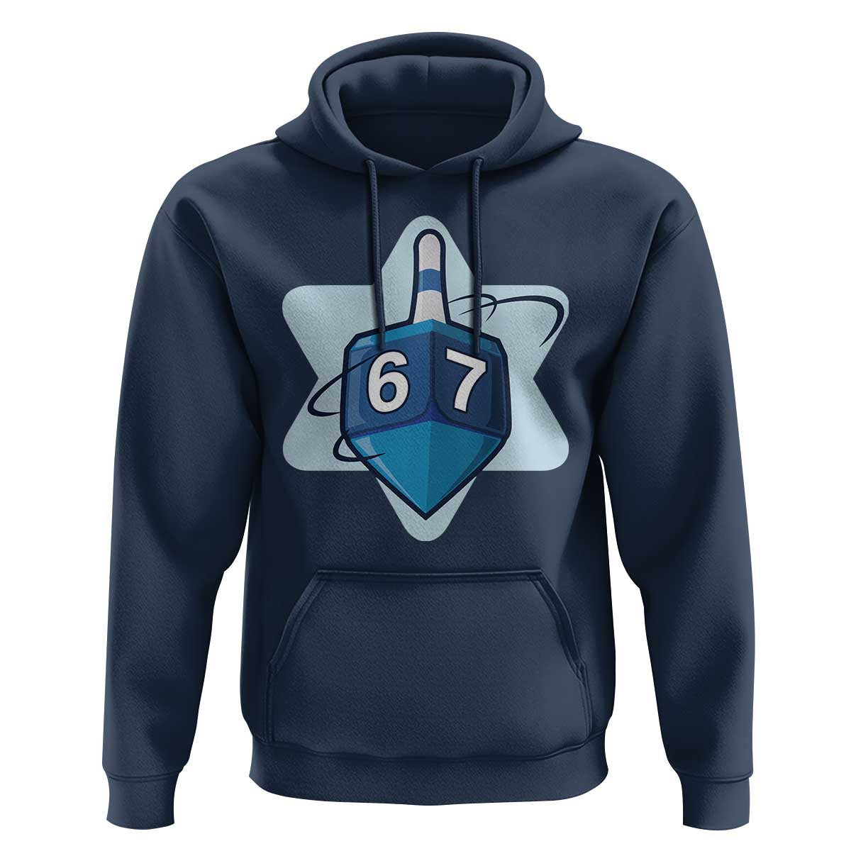 Funny Hanukkah 67 Hoodie Six Seven Meme Dreidel Star Of David - Wonder Print Shop
