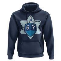 Funny Hanukkah 67 Hoodie Six Seven Meme Dreidel Star Of David - Wonder Print Shop