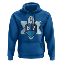 Funny Hanukkah 67 Hoodie Six Seven Meme Dreidel Star Of David - Wonder Print Shop
