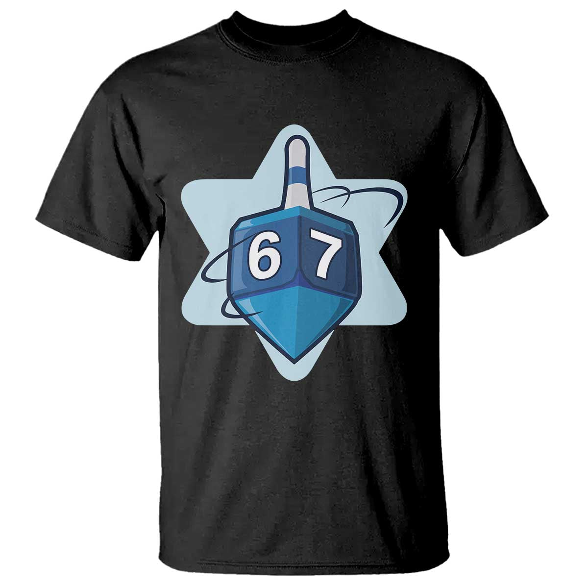 Funny Hanukkah 67 T Shirt Six Seven Meme Dreidel Star Of David - Wonder Print Shop