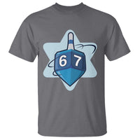 Funny Hanukkah 67 T Shirt Six Seven Meme Dreidel Star Of David - Wonder Print Shop