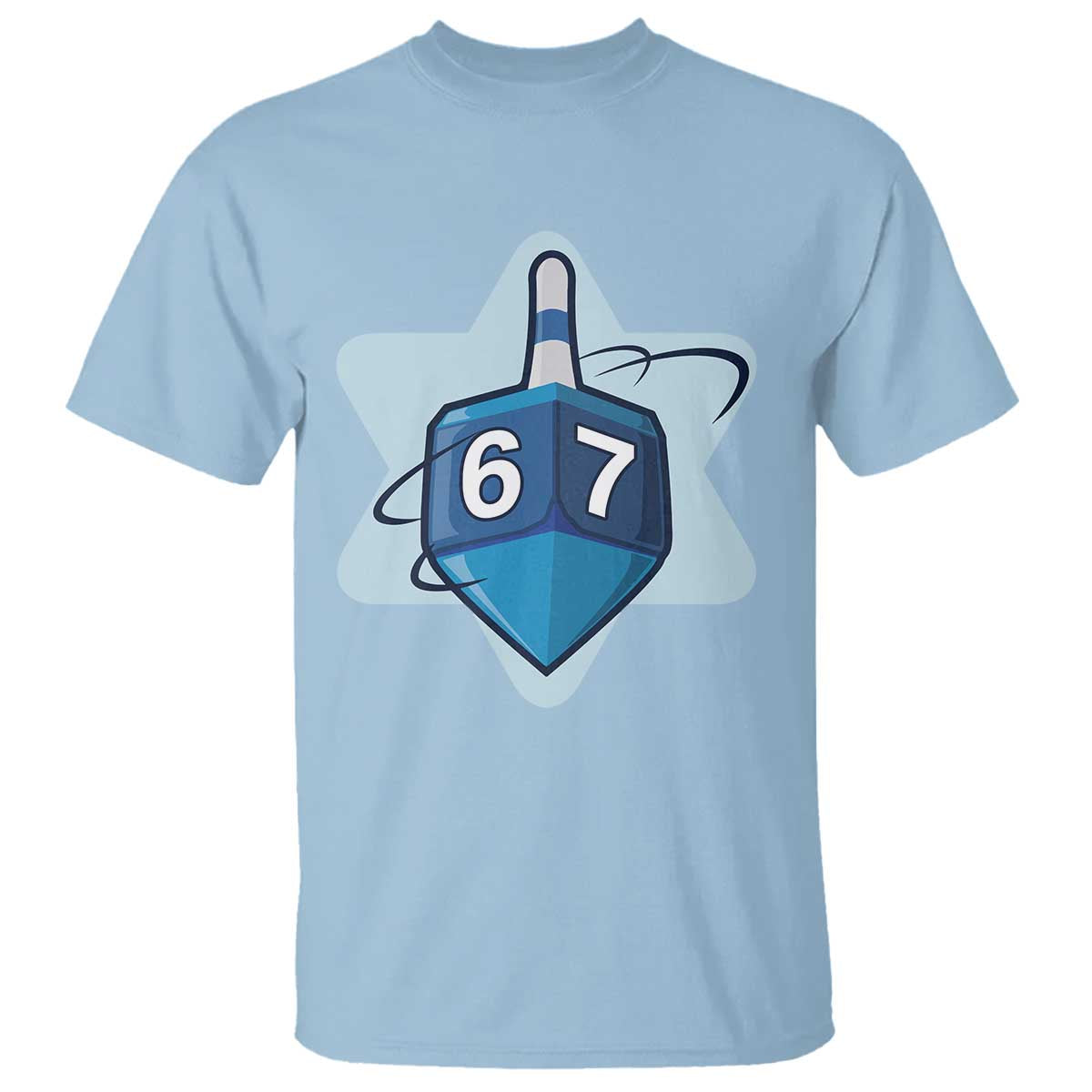 Funny Hanukkah 67 T Shirt Six Seven Meme Dreidel Star Of David - Wonder Print Shop