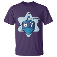 Funny Hanukkah 67 T Shirt Six Seven Meme Dreidel Star Of David - Wonder Print Shop