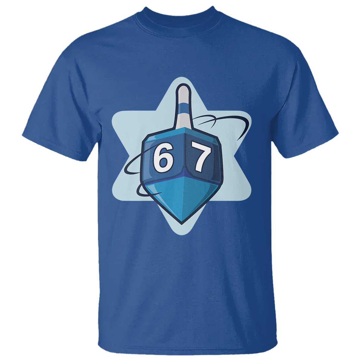 Funny Hanukkah 67 T Shirt Six Seven Meme Dreidel Star Of David - Wonder Print Shop