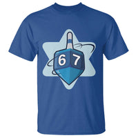 Funny Hanukkah 67 T Shirt Six Seven Meme Dreidel Star Of David - Wonder Print Shop