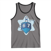 Funny Hanukkah 67 Tank Top Six Seven Meme Dreidel Star Of David - Wonder Print Shop