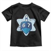 Funny Hanukkah 67 Toddler T Shirt Six Seven Meme Dreidel Star Of David - Wonder Print Shop