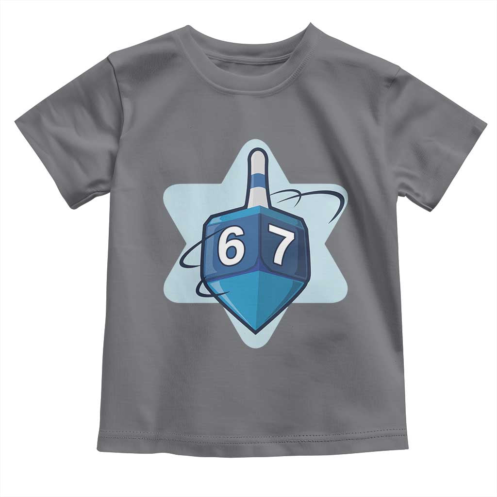 Funny Hanukkah 67 Toddler T Shirt Six Seven Meme Dreidel Star Of David - Wonder Print Shop