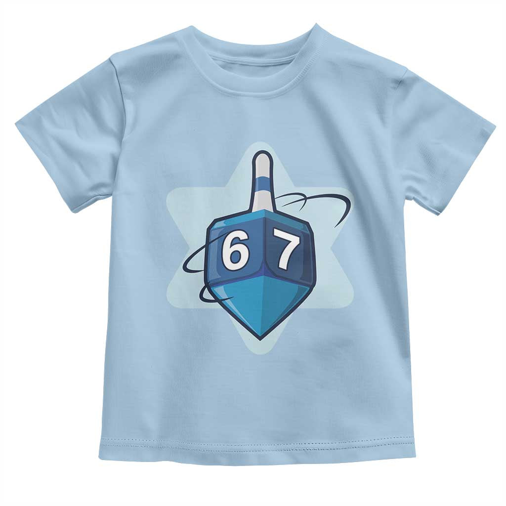 Funny Hanukkah 67 Toddler T Shirt Six Seven Meme Dreidel Star Of David - Wonder Print Shop