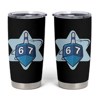 Funny Hanukkah 67 Tumbler Cup Six Seven Meme Dreidel Star Of David - Wonder Print Shop